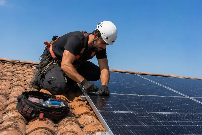 Maintenance et monitoring de panneaux solaires à Puilacher