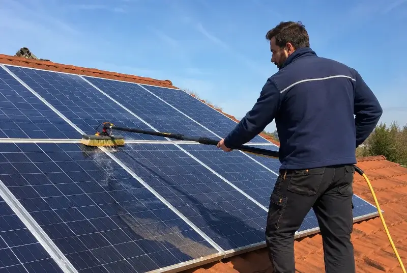 Nettoyage et entretien de panneaux solaires à Puilacher
